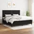 Vidaxl Box spring postelja z vzmetnico črn 200x200 cm blago