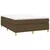Vidaxl Box spring postelja z vzmetnico temno rjava 140x200 cm blago