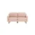 ATELIER DEL SOFA 2-Seat Sofa Robin 2 Salmon Walnut