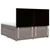 Vidaxl Box spring postelja z vzmetnico taupe 200x200 cm blago