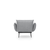 ATELIER DEL SOFA Fotelja Jax Solo Grey GR110