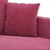 Vidaxl vidaXL Dvosed vinsko rdeč 140 cm oblazinjen z žametom