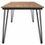 Vrtni stol s U-nogama 180x90x75 cm od masivnog drva bagrema