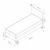 HANAH HOME Bračni krevet Bade 120 x 200 Beige