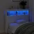Vidaxl Omarica za vzglavje postelje LED bela 120x17x102 cm