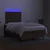 vidaXL vidaXL Box spring postelja z vzmetnico LED tem. rjava 120x190 cm blago, (21111266)