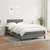 vidaXL Box spring postelja z vzmetnico temno siva 120x190 cm blago