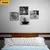 Komplet slik v črnobelem stilu Feng Shui - 4x 40x40