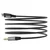 DUDAO AUX avdio kabel v bombažni prepletenosti iPhone Lightning - mini jack 3,5 mm 1 m siv