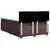 Vidaxl Box spring postelja z vzmetnico temno rjava 160x200 cm blago