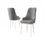 Hanah Home Set stolica Trex, 46x95x42 cm, 4 komada, Sivo-bele