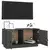 TV ormarić sivi 80 x 34 x 40 cm od masivne borovine