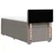 Vidaxl Box spring postelja z vzmetnico taupe 100x200 cm blago