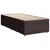 Vidaxl Box spring postelja z vzmetnico temno rjava 90x200 cm blago