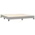 Krevet box spring s madracem LED svjetlosivi 200x200 cm tkanina