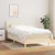 Vidaxl Box spring postelja z vzmetnico krem 100x200 cm blago