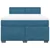 Vidaxl Box spring postelja z vzmetnico temno modra 140x200 cm žamet