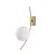 Opviq Zidna lampa Hilal-3822, 15x25x44cm, IP20, Zlatno-bela boje