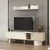 Hanah Home TV komoda Valento 20673, 180 cm, Moonstone / travertin
