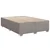 Vidaxl Postelja boxspring z vzmetnico Taupe 140 x 200 cm Blago