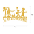 WALLXPERT Zidna dekoracija XMASGOLD 011