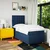 Vidaxl Box spring postelja z vzmetnico modra 90x190 cm blago