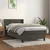 Vidaxl Box spring postelja z vzmetnico temno siva 80x200 cm žamet
