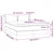 Vidaxl Box spring postelja z vzmetnico modra 140x200 cm blago