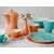 Lilien 12-delni komplet krožnikov Daisy, azuren