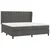 Vidaxl Box spring postelja z vzmetnico temno siva 200x200 cm žamet