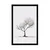 Plakat minimalistično drevo brez listov - 20x30 silver