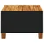 Vrtni stol crni 55 x 55 x 36 cm od poliratana i bagremovog drva