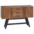 TV stalak s ladicama Prirodna 110 x 30 x 75 cm Čvrsto teak drvo