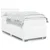 vidaXL Box spring postelja z vzmetnico bel 90x190 cm umetno usnje