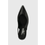 Karl Lagerfeld Čevlji s peto in s paščki, črna