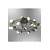 Opviq luster Stary 2842-18-24, LED 45 W, sivi