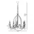 Conceptum Hypnose Luster Berfin, 60-90cm, 60 cm, E14, 40W