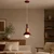 Opviq luster Elwood 20802-B, 1 × E27, bordo