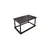 Hanah Home Klub sto Hole Rect, 70x38x42 cm, Crni