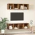 Set TV komoda Zidne 4 pcs Staro drvo 37 x 37 x 72 cm
