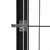 Ograda za pse s 42 panela crna 50 x 100 cm čelik obložen prahom