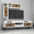 Hanah Home Set nameštaja za dnevnu sobu Samba, 4 komada, Beli