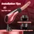 SuperLove Thrusting & Vibrating Sex Machine with Suction Cup & Attachments & Remote Black