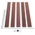 Vidaxl Vrtna ograja WPC 175x105 cm rjava