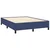 Vidaxl Box spring postelja z vzmetnico modra 140x190 cm blago