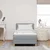 LED Box Spring Krevet Svijetlo siva 90 x 190 cm tkanina