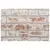 Zidne panele 10 pcs Crvena i bijela 100 x 50 cm EPS pjena