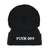 Fuck Off Beanie Black/White