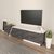 HANAH HOME TV polica Zonas Grey White