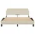 Vidaxl Posteljni okvir Dover krem 140x190 cm blago